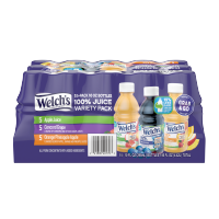 slide 3 of 12, Welch's 100% Juice Variety Pack, Grape / Apple / Orange Pineapple Apple, 10 fl oz On-the-Go Bottle (Pack of 15), 15 ct