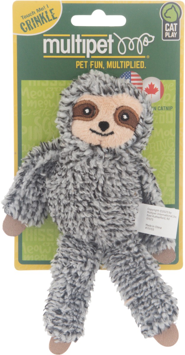 slide 9 of 9, MultiPet Toy Cat Sloth 5'' 1.000 Ea, 1 ct