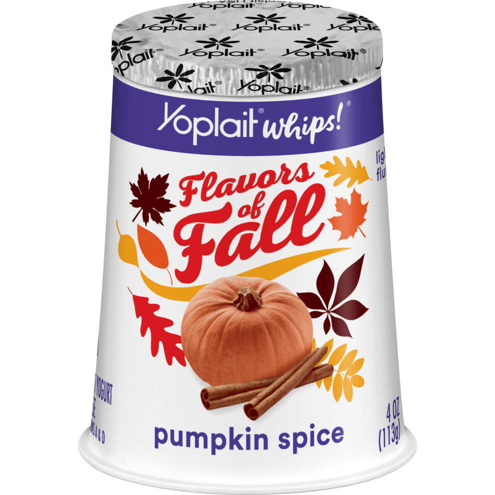 slide 1 of 1, Yoplait Whips! Yogurt Pumpkin Spice Cup, 4 oz