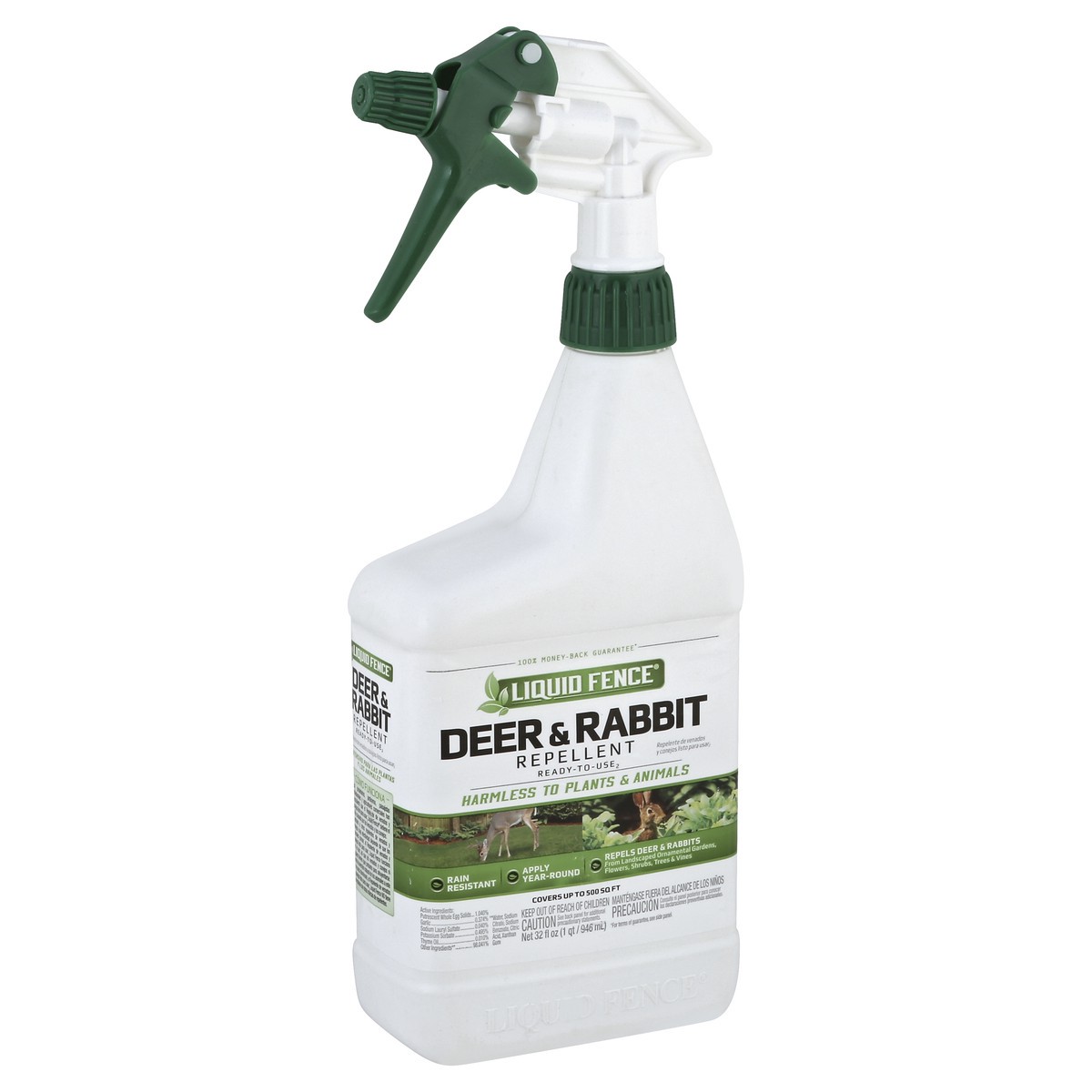 slide 2 of 3, Liquid Fence Deer & Rabbit Repellent 32 oz, 32 oz