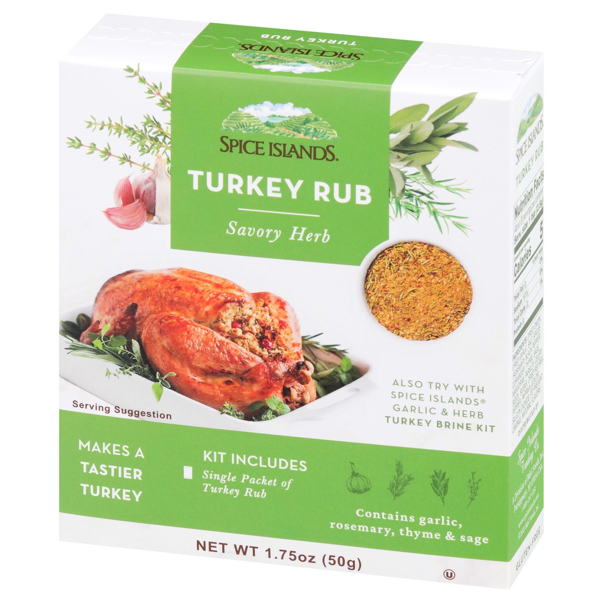 slide 3 of 9, Spice Islands Spice Island TRKY RUB 1.75OZ 8PK CTN, 1.75 oz