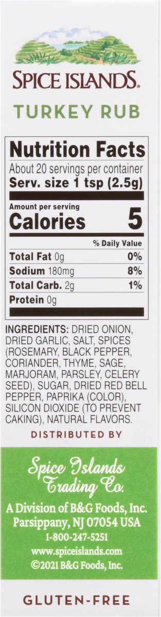 slide 8 of 9, Spice Islands Spice Island TRKY RUB 1.75OZ 8PK CTN, 1.75 oz