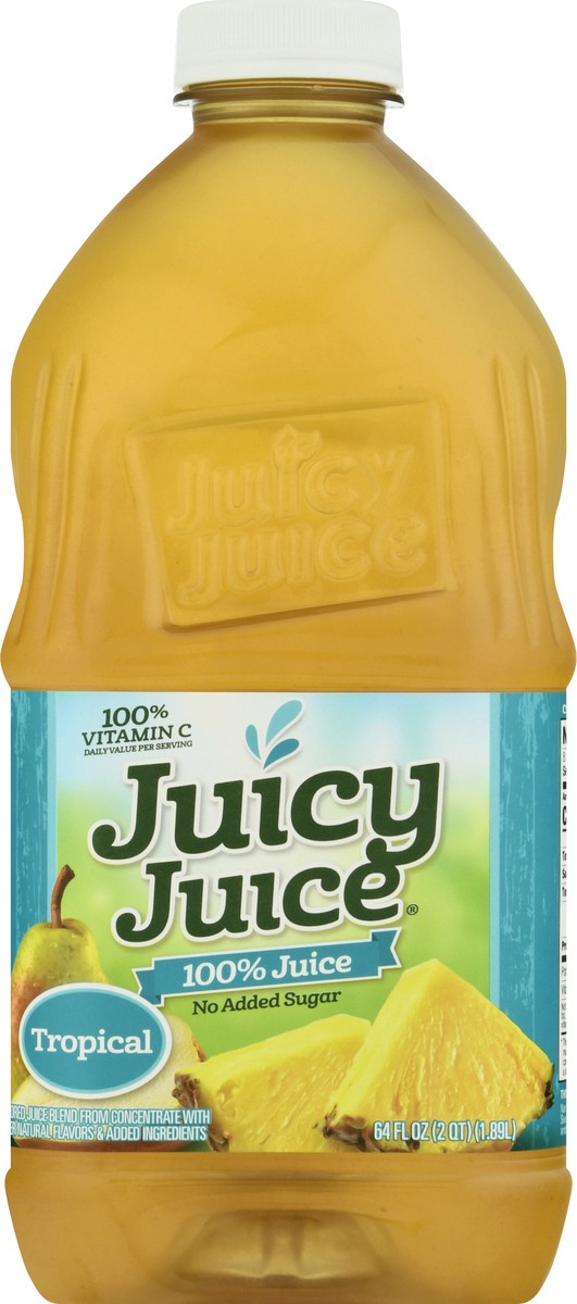 slide 13 of 13, Juicy Juice 100% Juice, Tropical, 64 Fl Oz Bottle, 64 fl oz