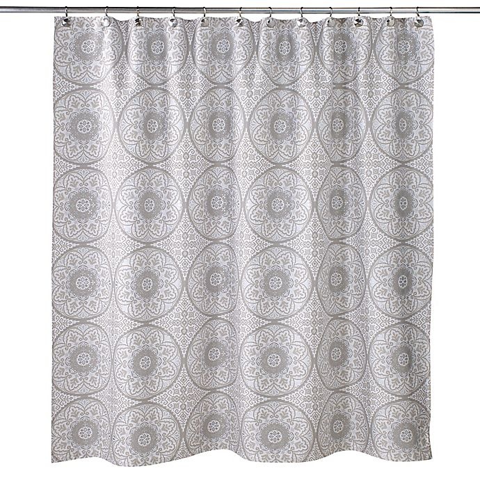 slide 1 of 1, Amalfi Shower Curtain - Grey/Silver, 1 ct