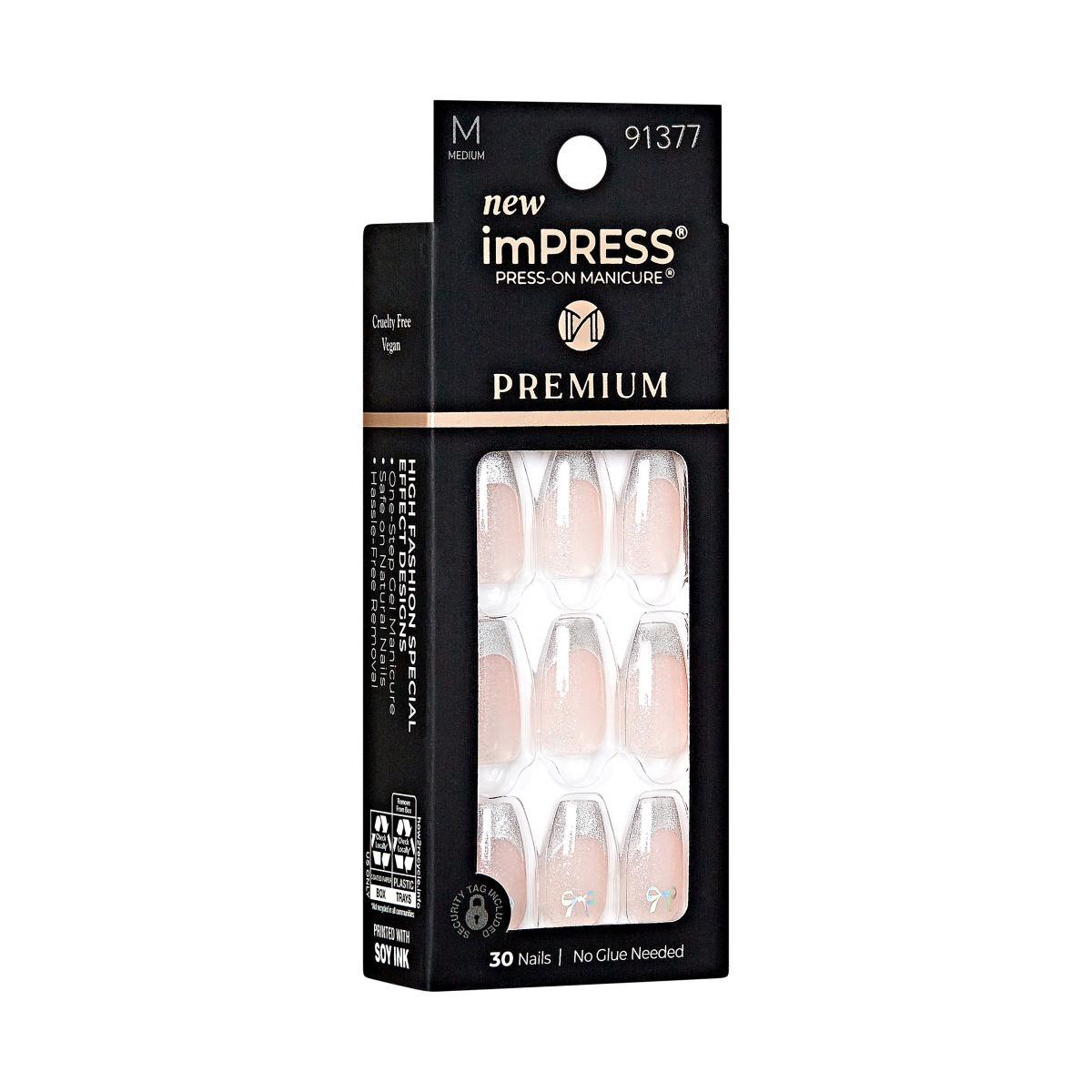 slide 10 of 13, imPRESS Premium Nails Medium 30 ea, 30 ct