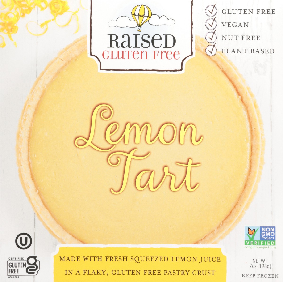 slide 4 of 13, Raised Gluten Free Lemon Tart 7 oz, 7 oz