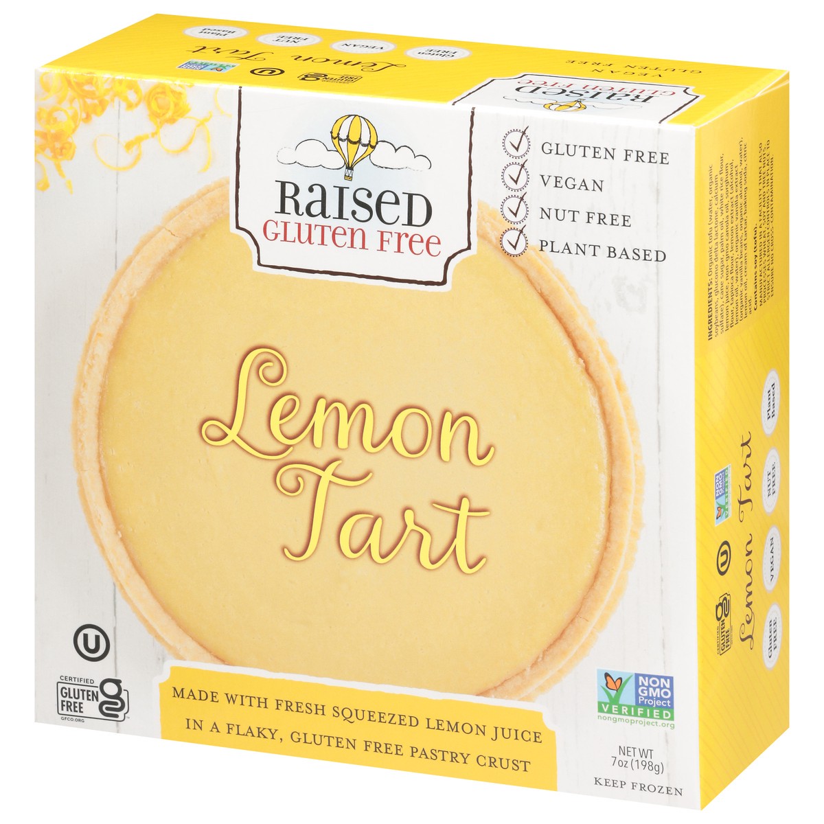 slide 11 of 13, Raised Gluten Free Lemon Tart 7 oz, 7 oz