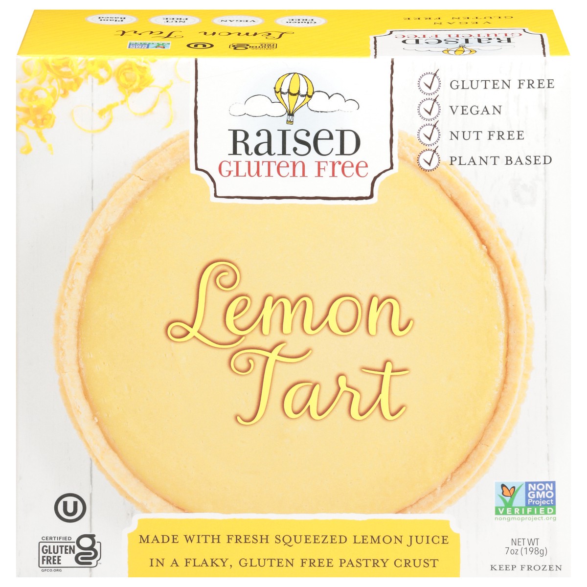 slide 1 of 13, Raised Gluten Free Lemon Tart 7 oz, 7 oz