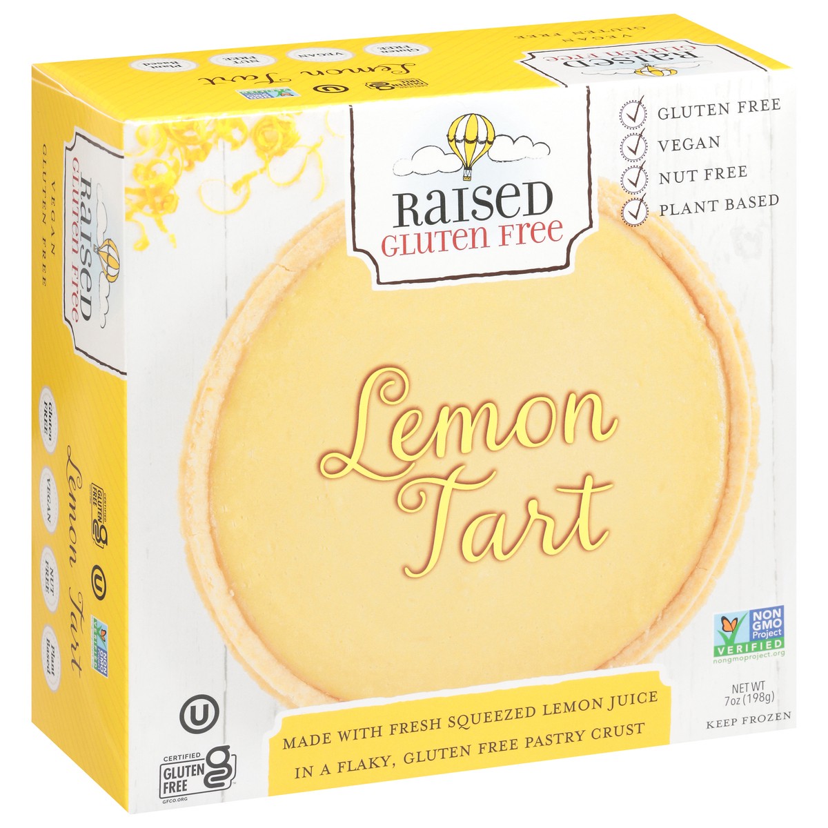 slide 7 of 13, Raised Gluten Free Lemon Tart 7 oz, 7 oz