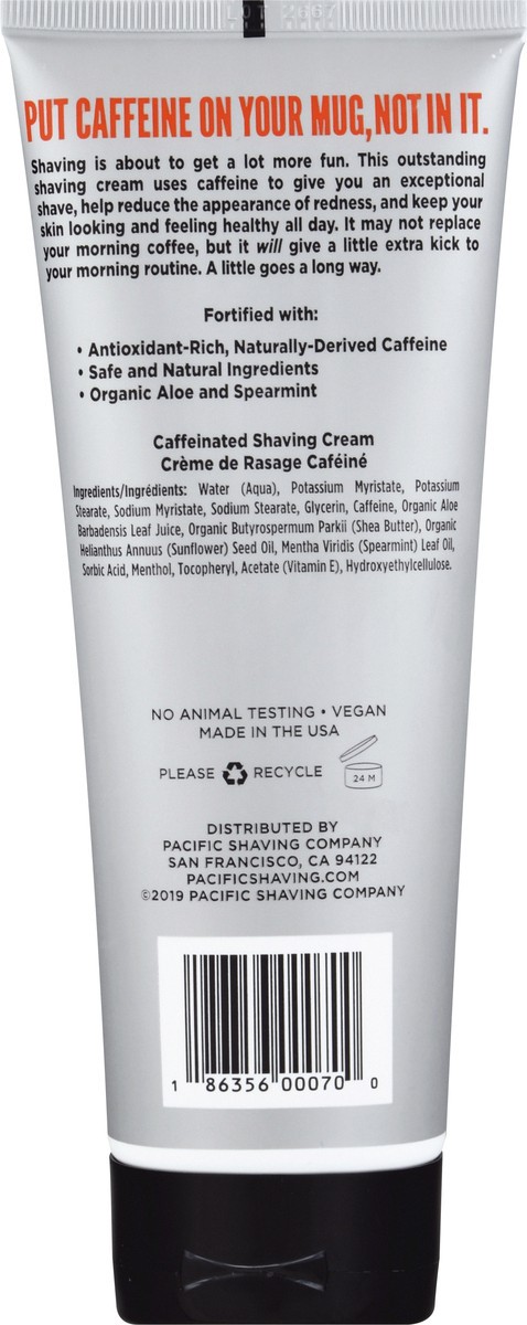 slide 3 of 12, Pacific Shaving Caffeinated Shaving Cream 7 oz, 7 oz