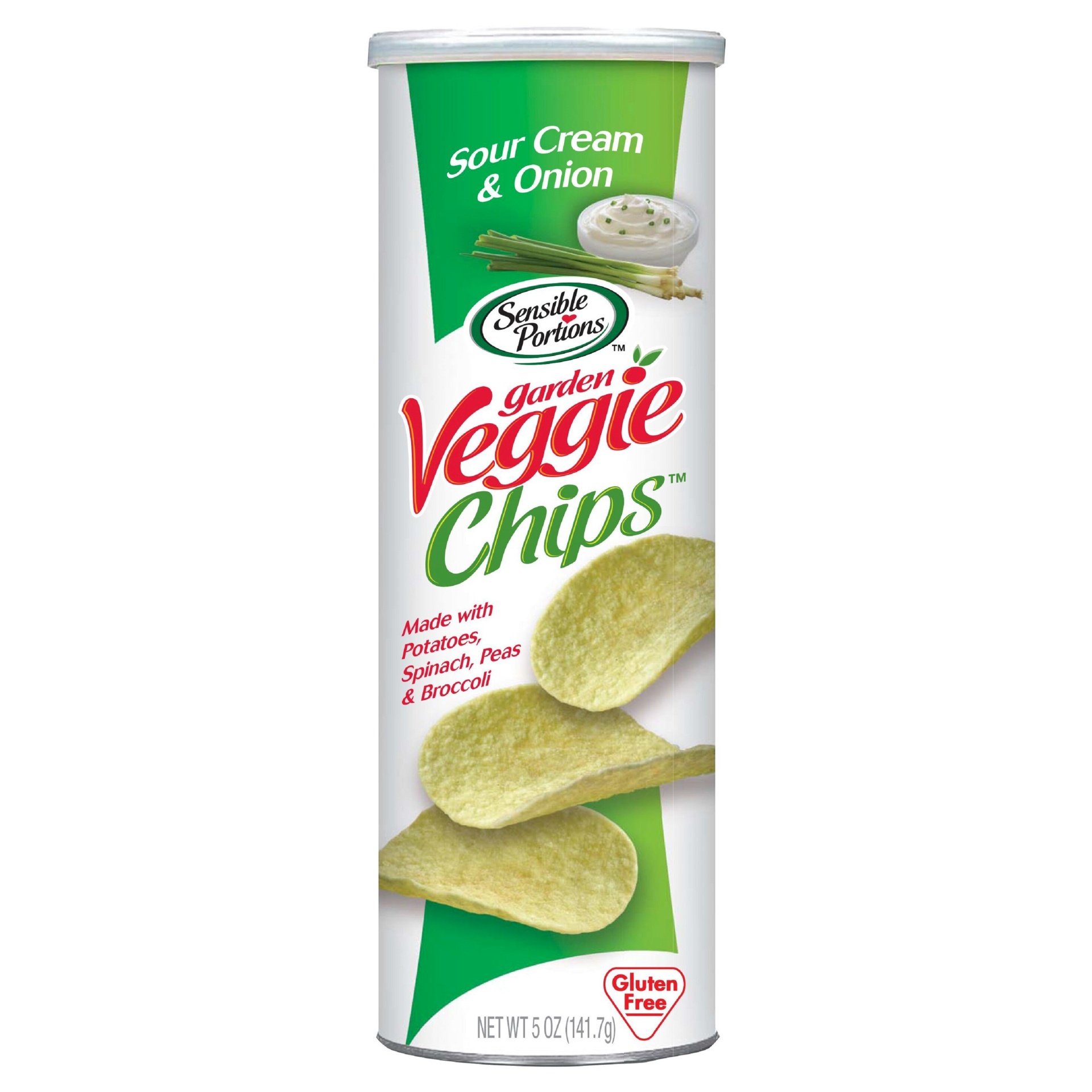 slide 1 of 3, Sensible Portions Sour Cream & Onion Garden Veggie Chips, 5 oz