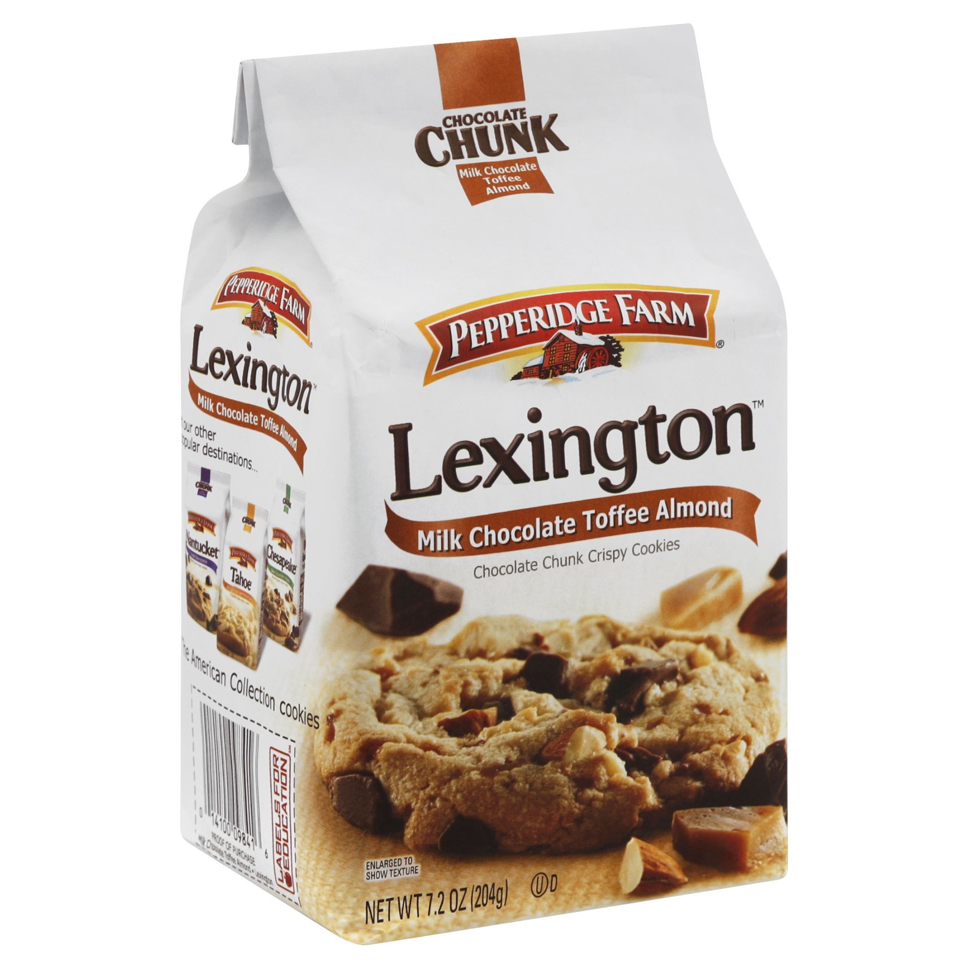 slide 1 of 5, Pepperidge Farm Lexington Milk Chocolate Toffee Almond Cookies, 7.2 oz