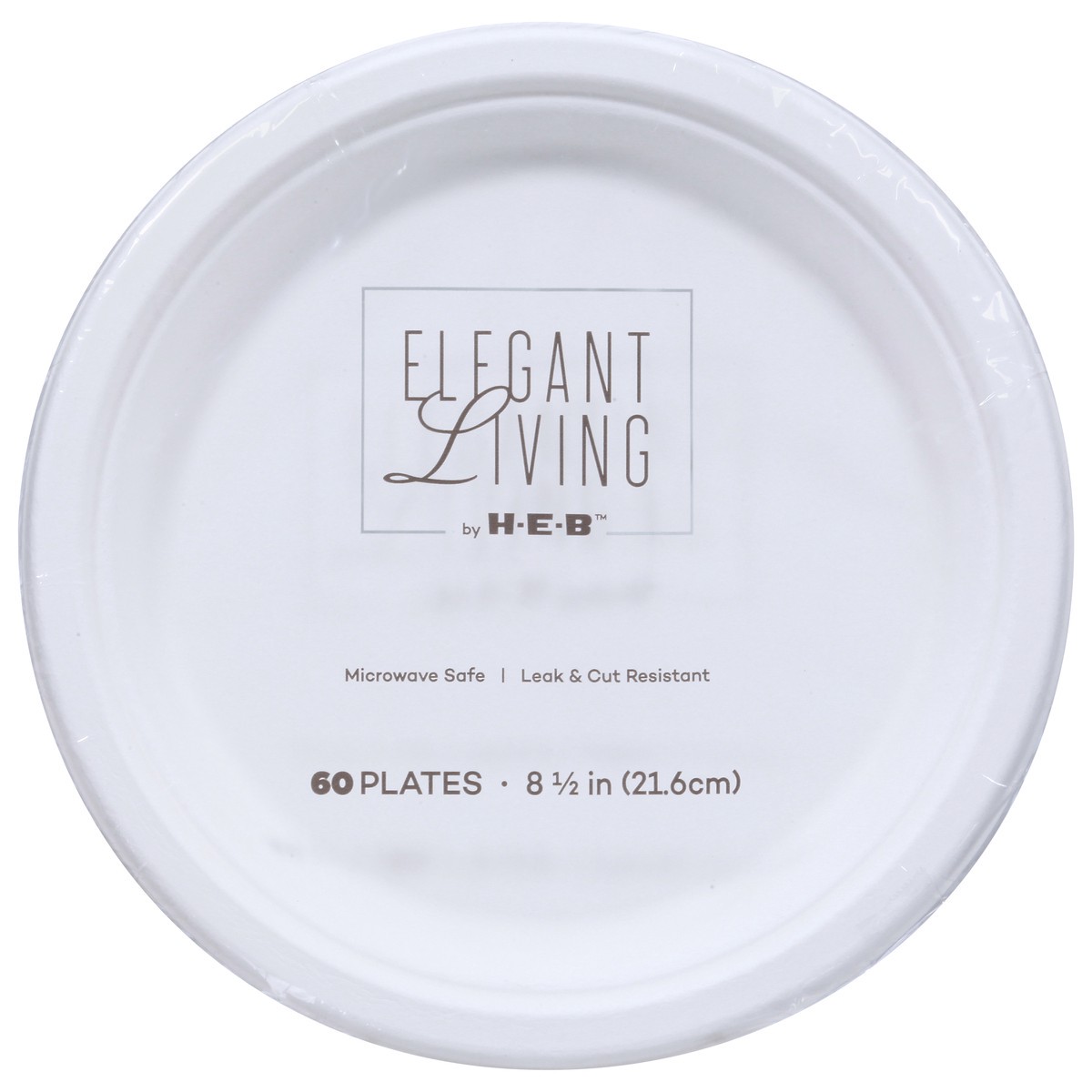 slide 1 of 9, Elegant Living 8-1/2 inch Plates 60 ea, 60 ct