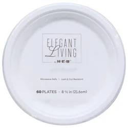 Elegant Living 8-1/2 inch Plates 60 ea