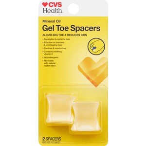 slide 1 of 1, CVS Health Mineral Oil Gel Toe Spacers, 2 ct