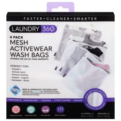 Laundry 360 Mesh Activewear Wash Bags - 4 Each