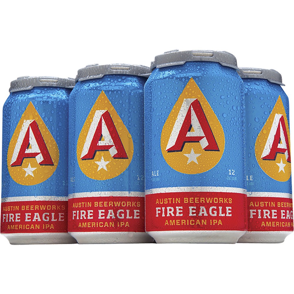 slide 1 of 1, Austin Beerworks Fire Eagle American Indian Pale Ale 6 PK Cans, 6 ct; 12 oz