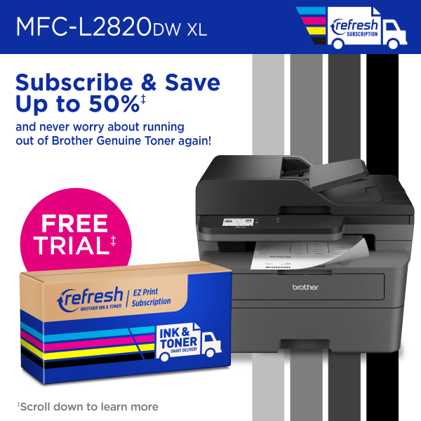 slide 3 of 8, Brother Mfc-L2820Dw Xl Wireless Compact Monochrome All-In-One Laser Printer With Up To 4,200 Pages Of Toner Included, 1 ct