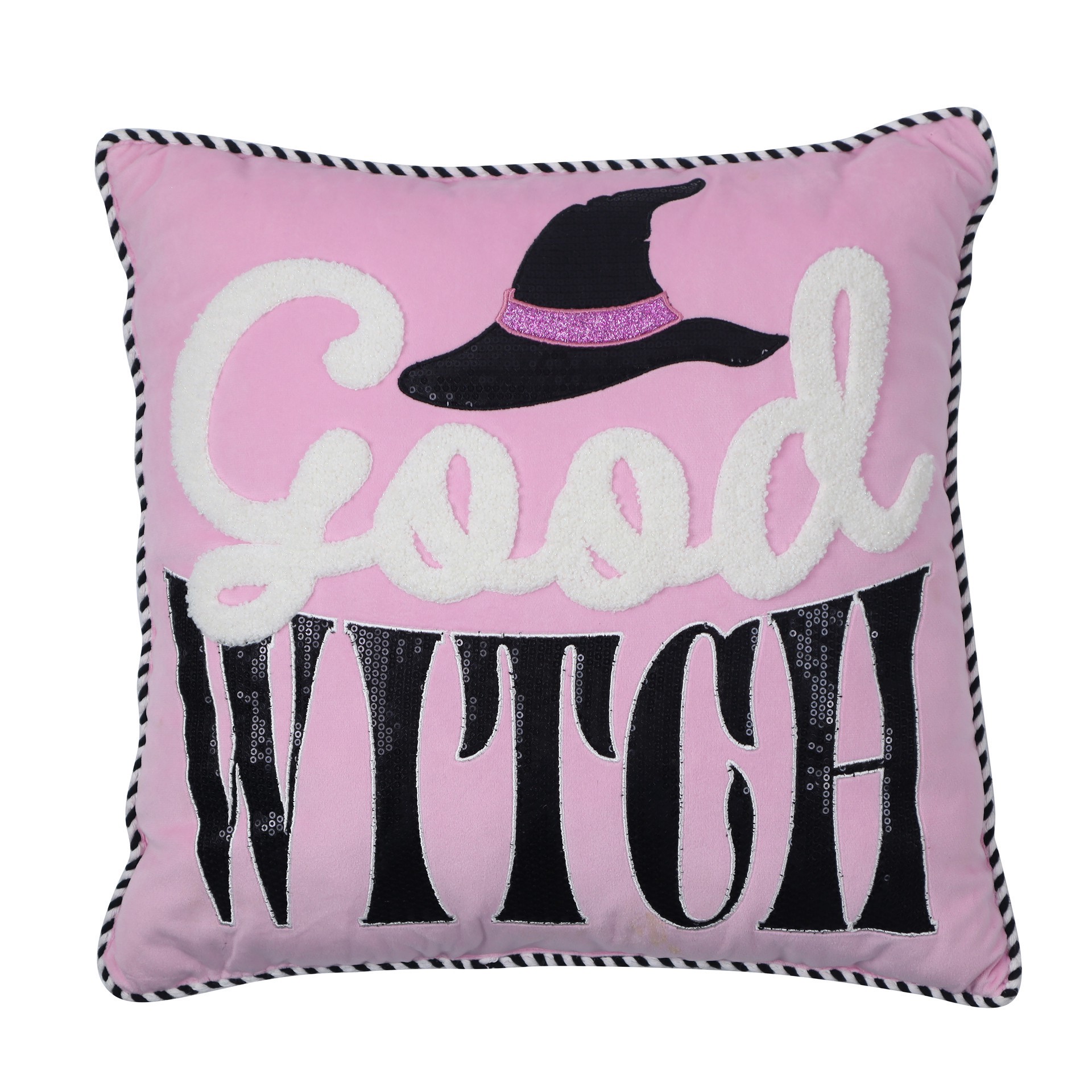 slide 2 of 4, 16" Good Witch Bad Witch Double-Sided Throw Pillow By Ashland, 16 in x 16 in