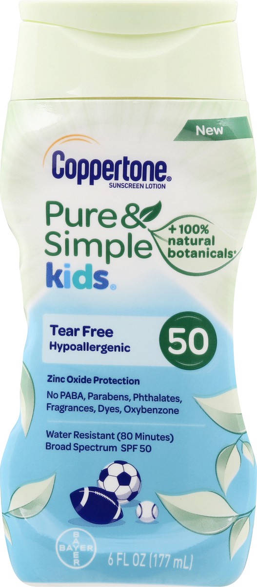 slide 2 of 9, Coppertone Spf 50 Kids Sun Lotion, 6 fl oz