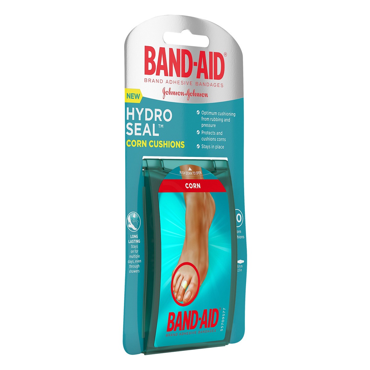 slide 2 of 9, BAND-AID Hydro Seal Bandages Corn Cushion, Waterproof Corn Pads, Medium 10 Count, 10 ct