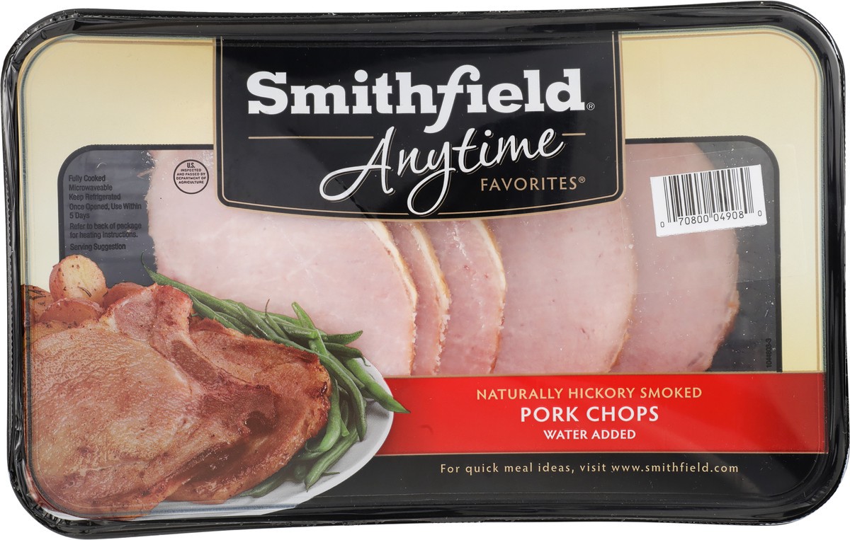 slide 3 of 3, Smithfield Bone-In Smoked Pork Chops, 17 oz