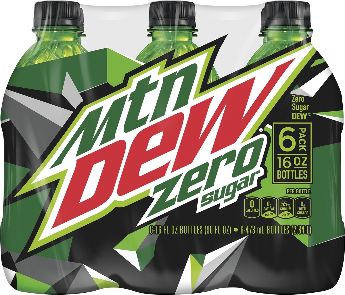 slide 1 of 4, Mountain Dew 6 Pack Zero Sugar Soda 6 ea - 6 ct, 6 ct