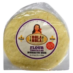 Hola Nola Burrito Size Flour Tortillas