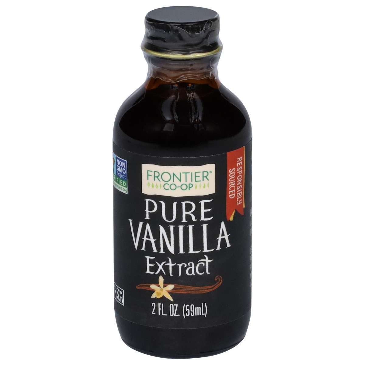 slide 1 of 1, Frontier Co-Op Pure Vanilla Extract 2 fl oz, 2 fl oz