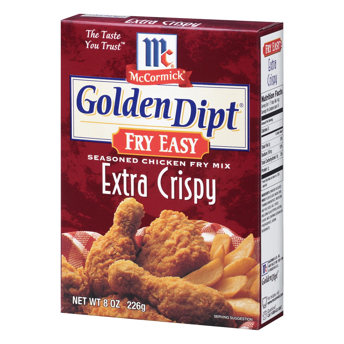 slide 3 of 10, McCormick Golden Dipt Fry Easy Extra Crispy Seasoned Chicken Fry Mix, 8 oz