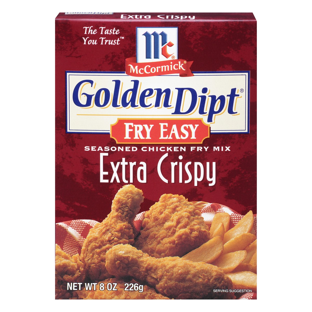 slide 1 of 10, McCormick Golden Dipt Fry Easy Extra Crispy Seasoned Chicken Fry Mix, 8 oz