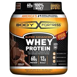 Body Fortress Whey Protein, Chocolate, Super Advanced 24.8 Oz