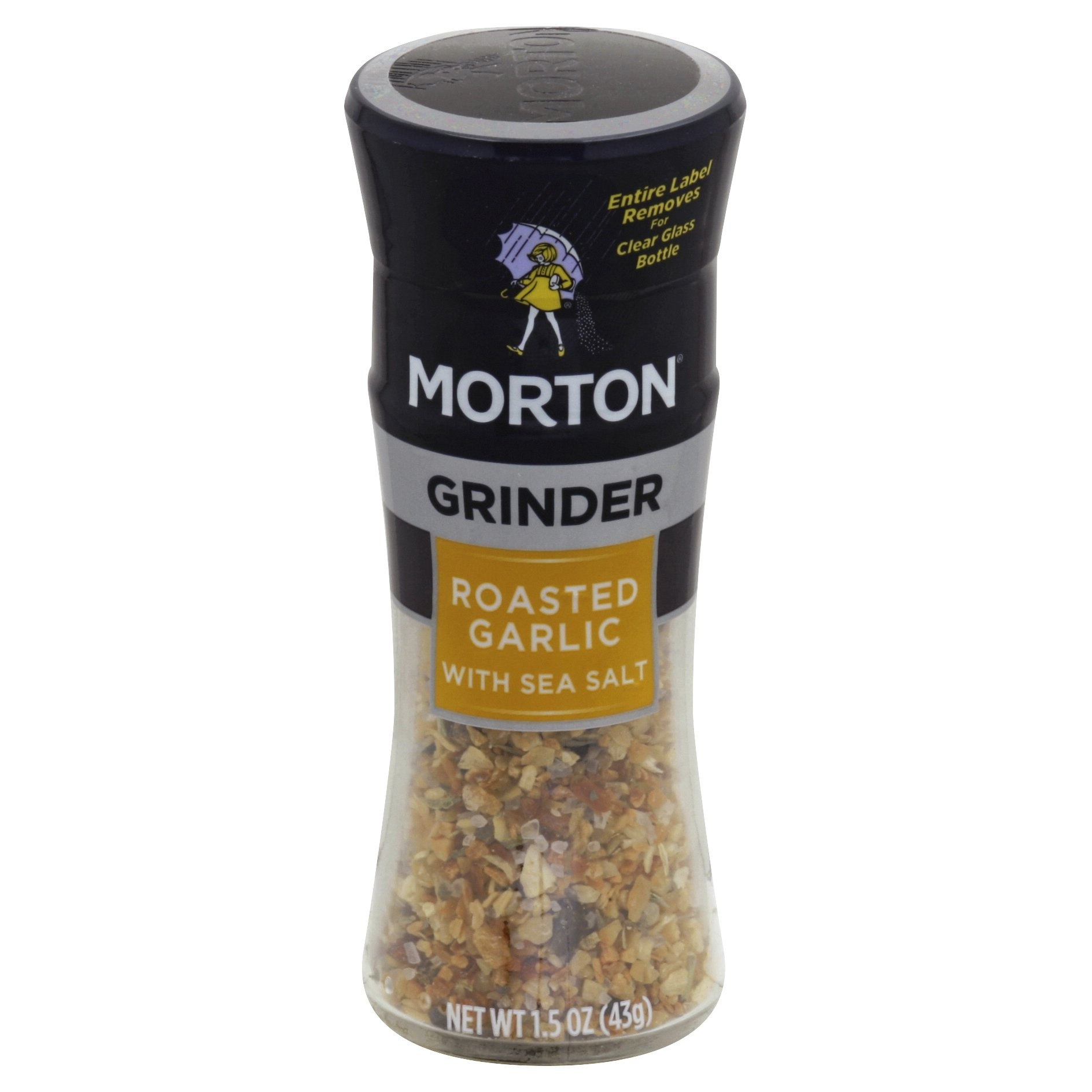 slide 1 of 6, Morton's Roasted Garlic with Sea Salt Grinder, 1.5 oz