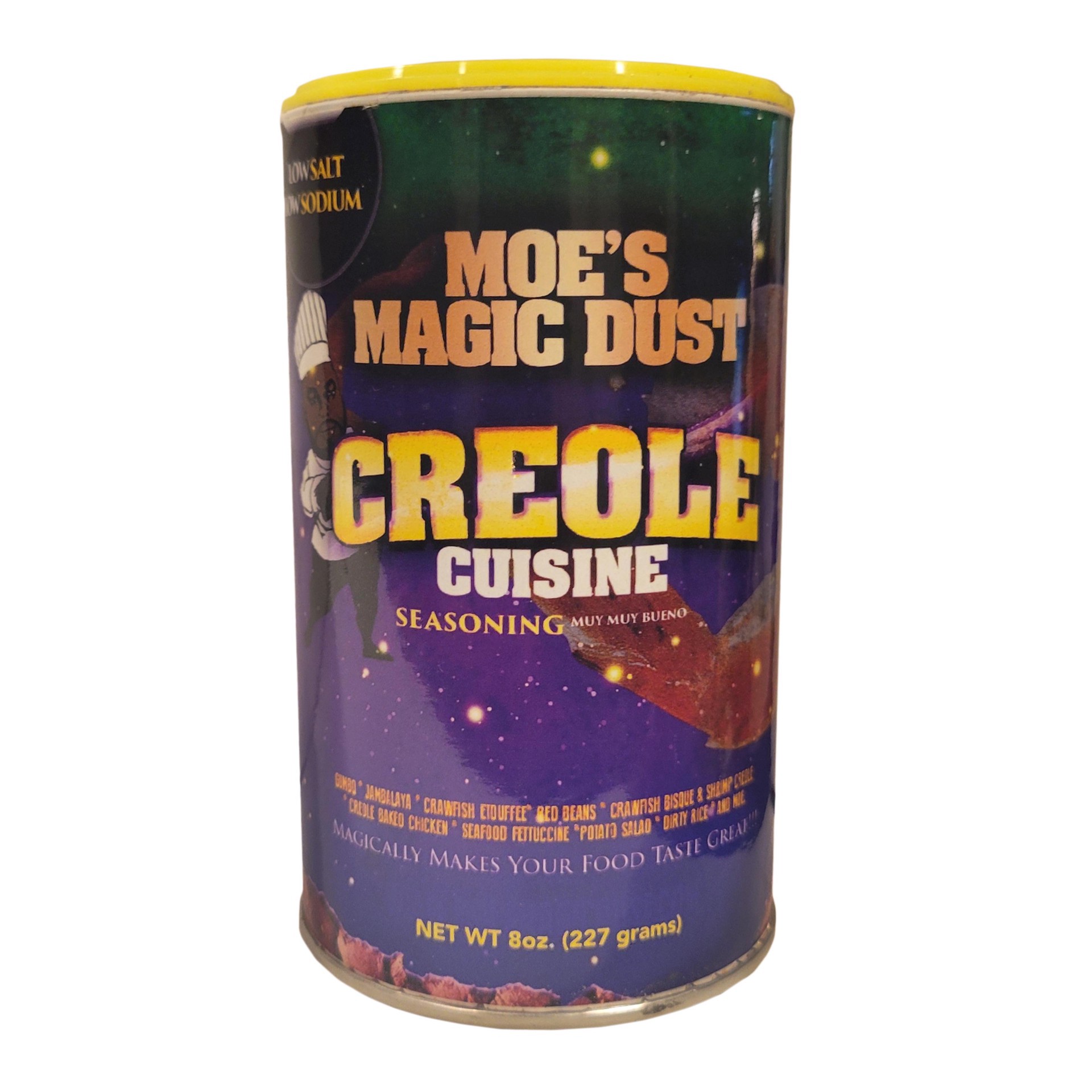 slide 1 of 1, Moe's Magic Dust Creaole, 8 oz
