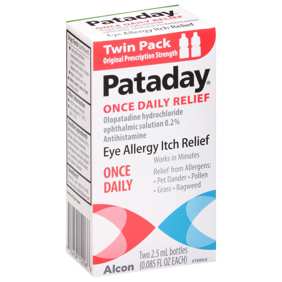 slide 2 of 10, Pataday Once Daily Relief Twin Pack - 2-2.5 Ml, 5 ml