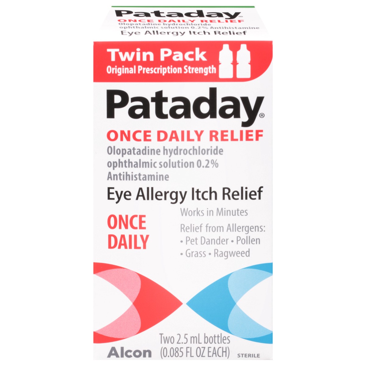 slide 10 of 10, Pataday Once Daily Relief Twin Pack - 2-2.5 Ml, 5 ml