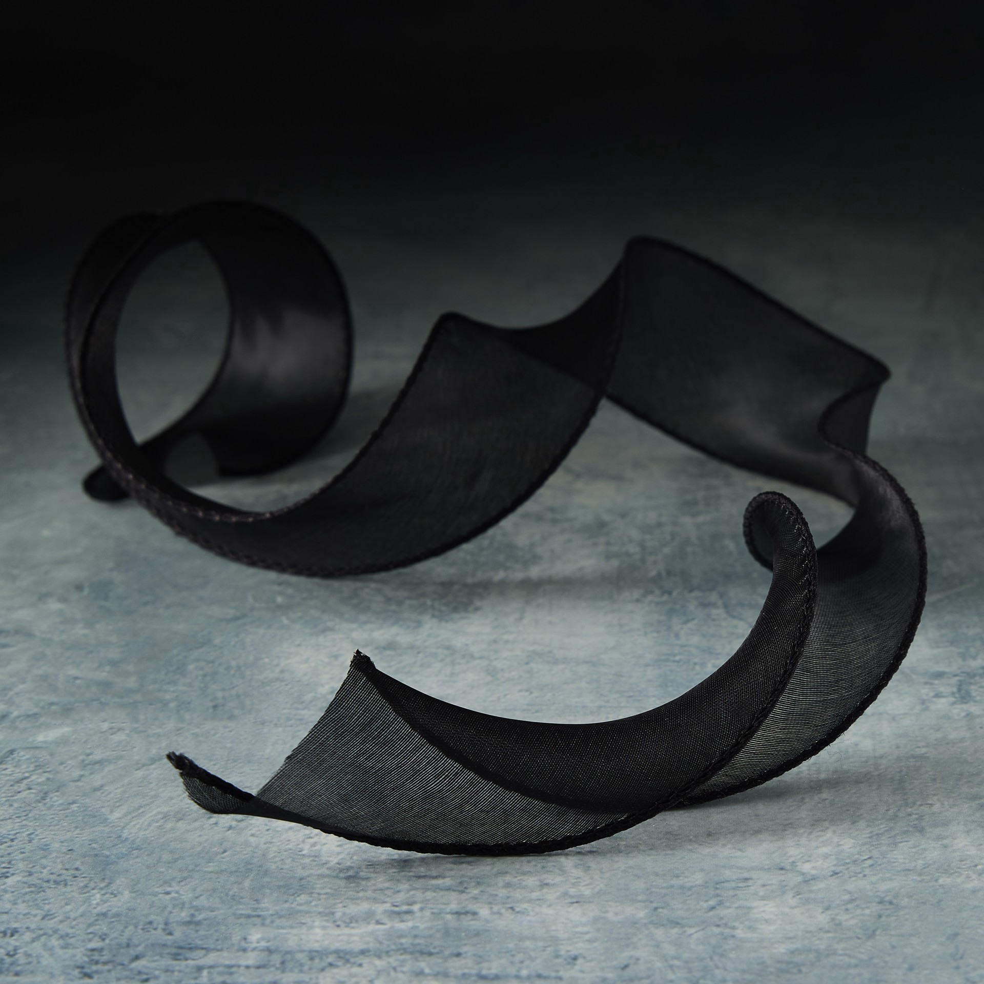 slide 2 of 2, 1.5" X 3yd. Organza Solid Black Ribbon By Celebrate It Classic, 1.5 in x 3 yd