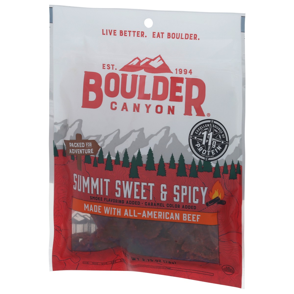 slide 4 of 12, Boulder Canyon Summit Sweet & Spicy Beef Jerky 2.75 oz, 2.75 oz