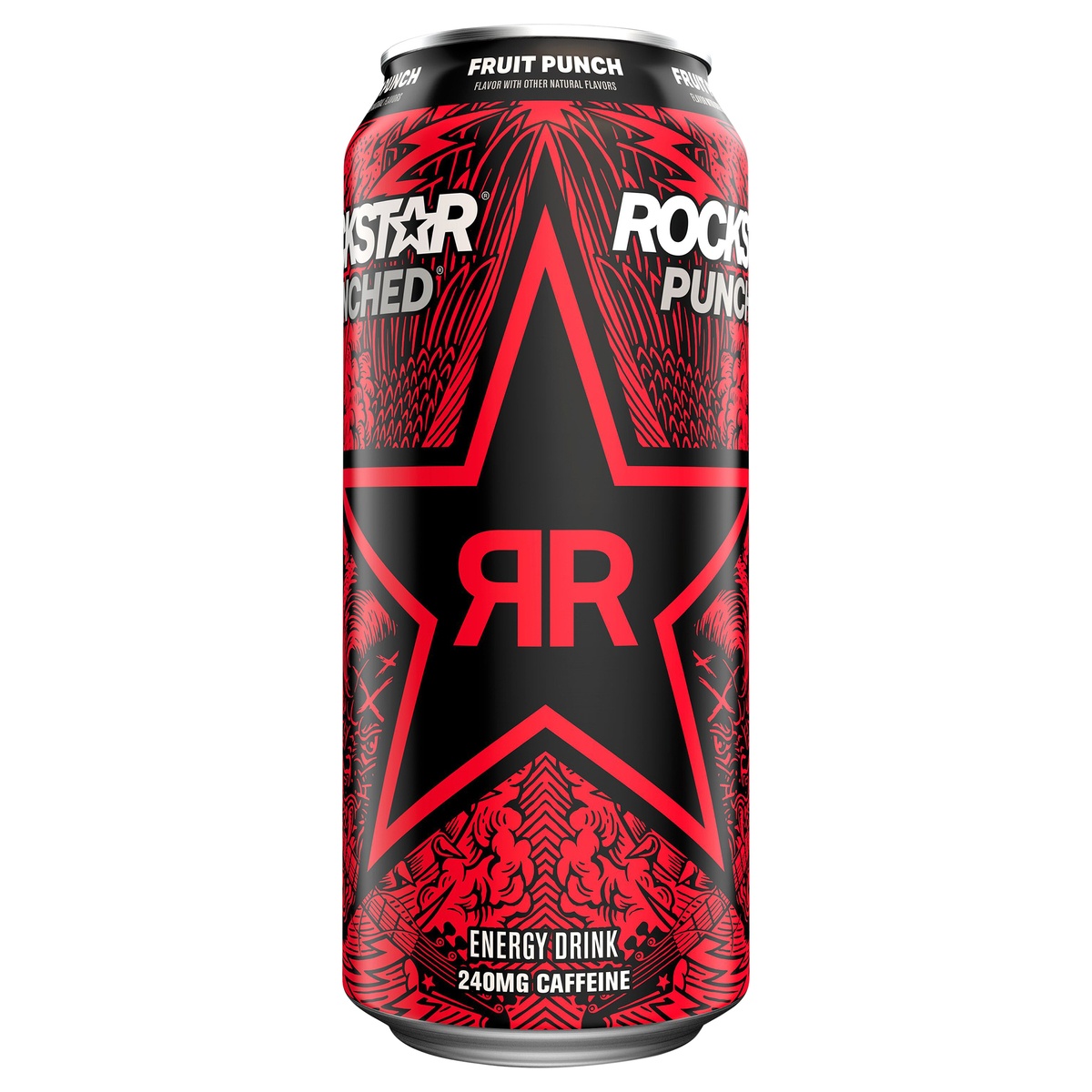 slide 6 of 7, Rockstar Punched Energy Drink Fruit Punch 16 Fl Oz Can, 16 oz