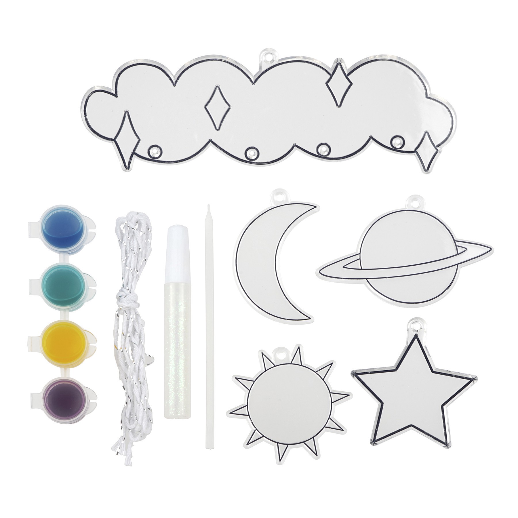 slide 3 of 3, Color Your Way Galaxy Suncatcher Kit By Creatology, 7 in x 13 in