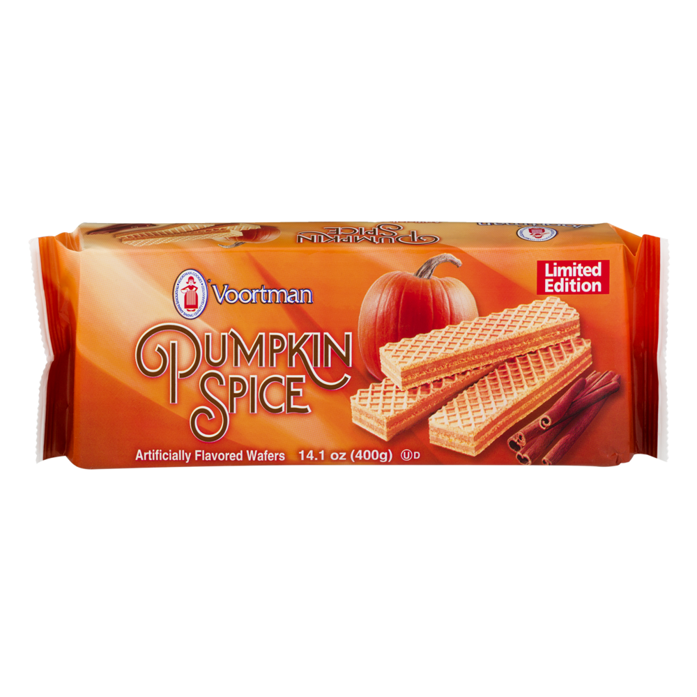 slide 1 of 5, Voortman Bakery Wafers, Pumpkin Spice, 14.1 oz