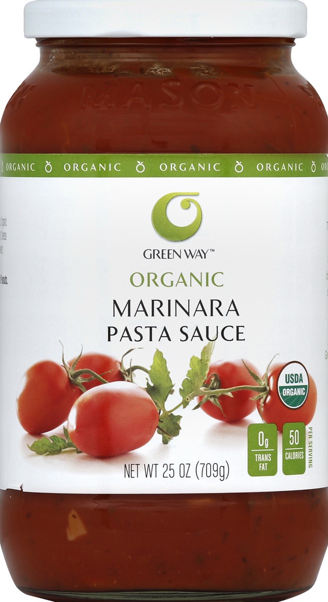 slide 2 of 2, Green Way Marinara Pasta Sauce, 24 oz