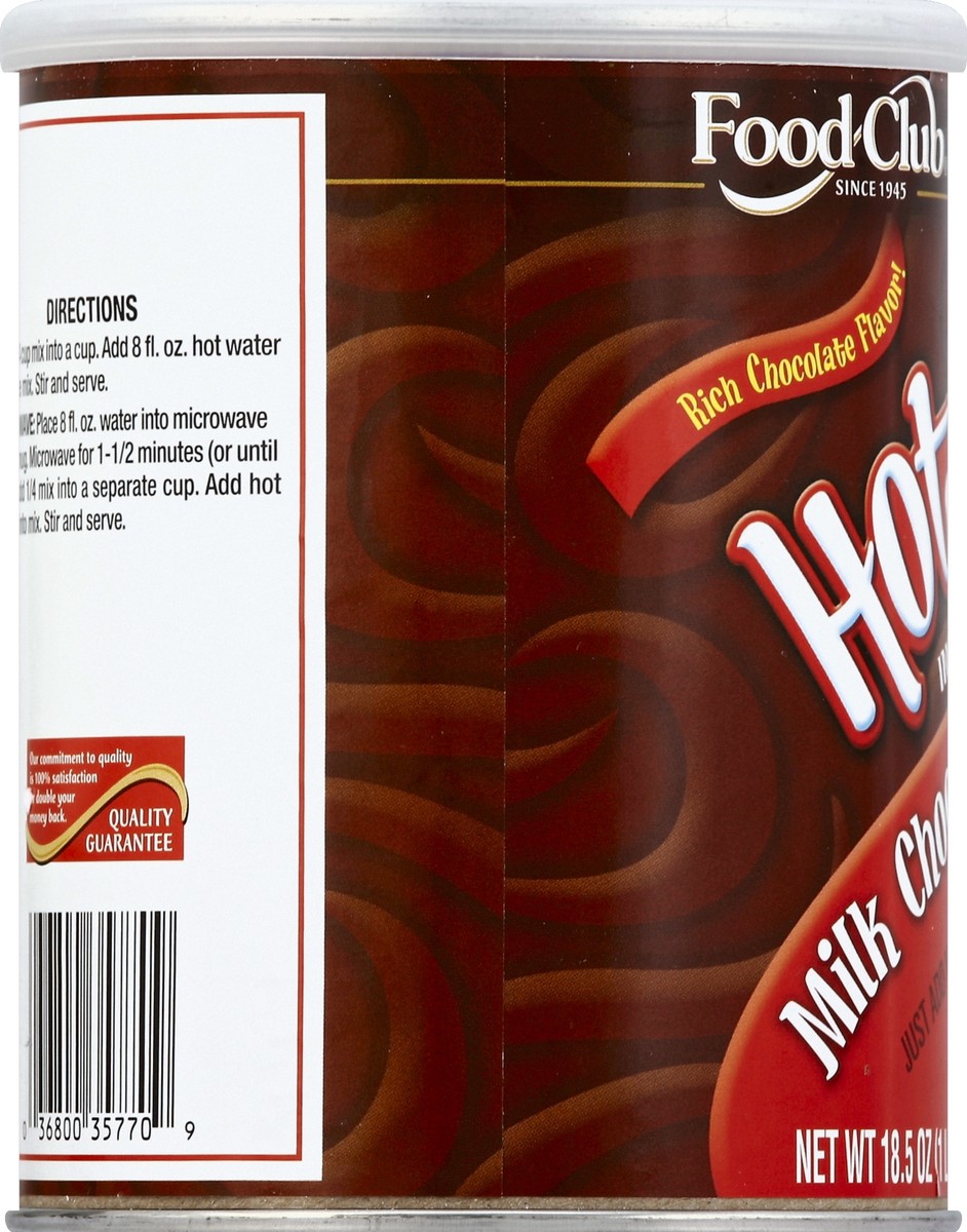 slide 3 of 6, Food Club Milk Chocolate Flavored Instant Hot Cocoa Mix, 18.5 oz