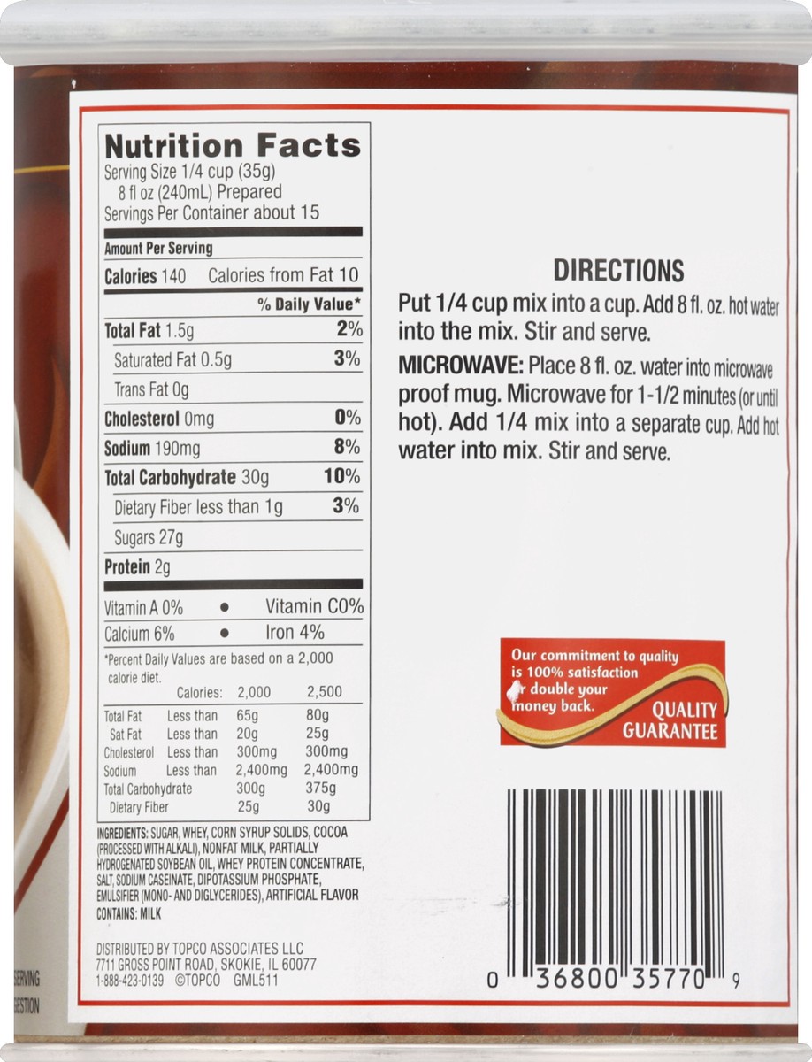 slide 6 of 6, Food Club Milk Chocolate Flavored Instant Hot Cocoa Mix, 18.5 oz