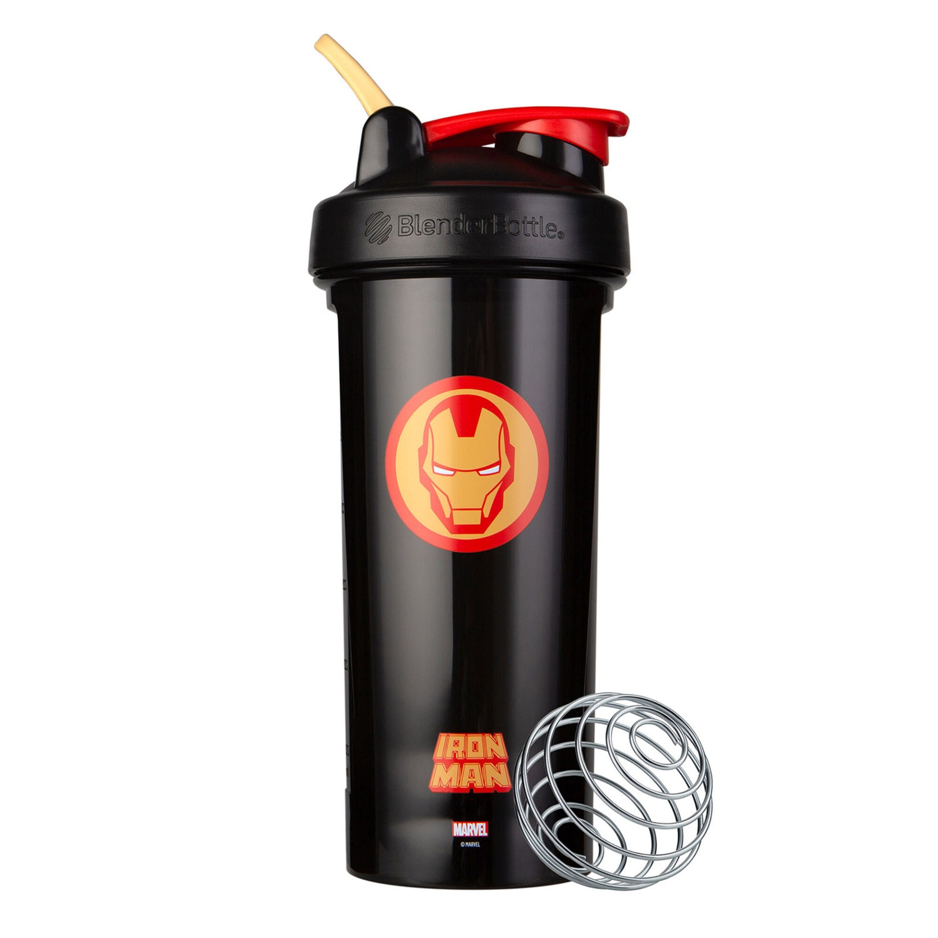 slide 1 of 1, BlenderBottle Pro 28 Marvel Pro Series Protein Shaker Bottle - Iron Man, 1 ct