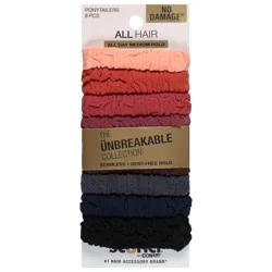 Scünci The Unbreakable Collection All Hair Ponytailers - 8 ea