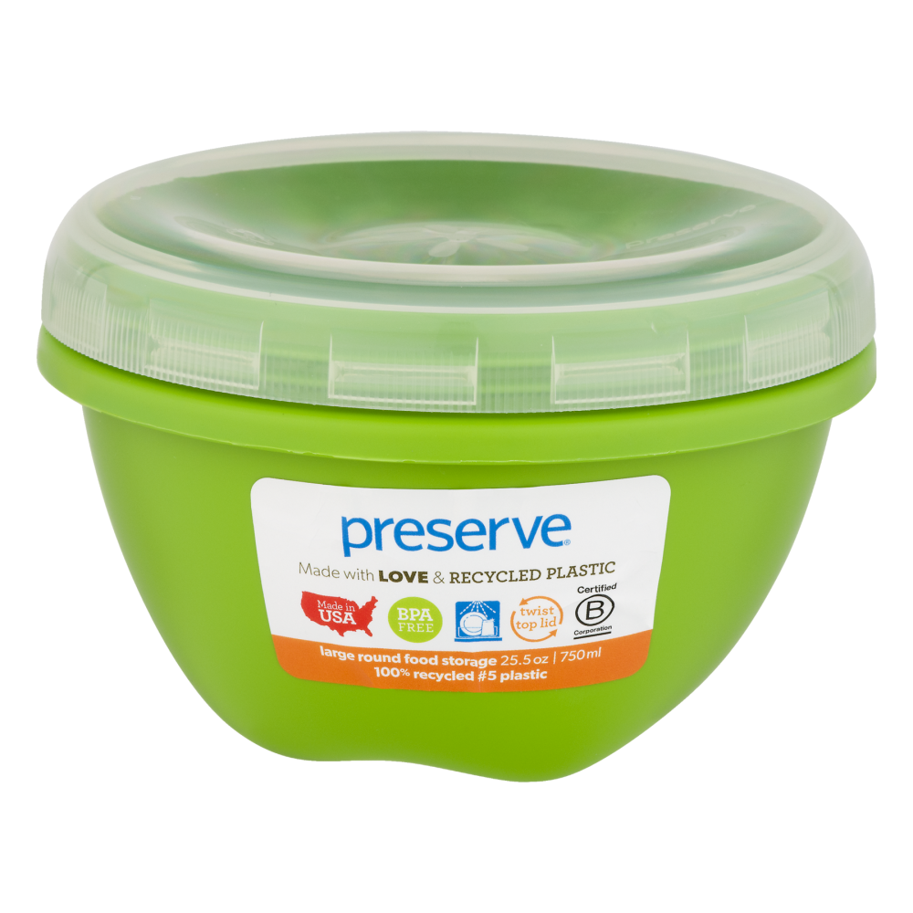 slide 1 of 3, Preserve Food Storage Container Green, 1 ct