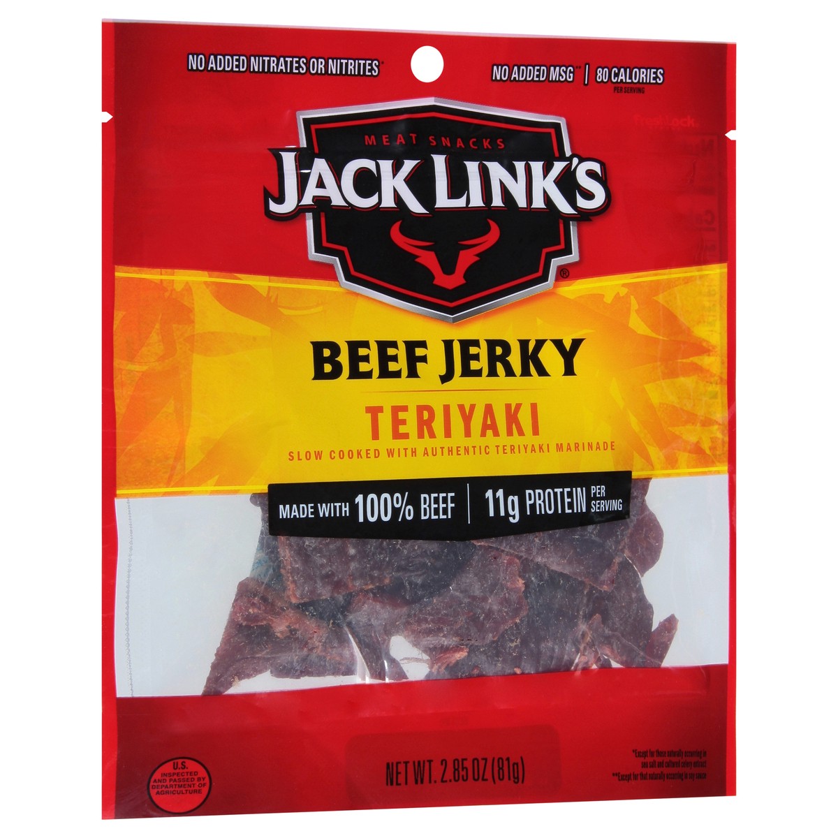 slide 2 of 9, Jack Link's® teriyaki beef jerky, 2.85 oz
