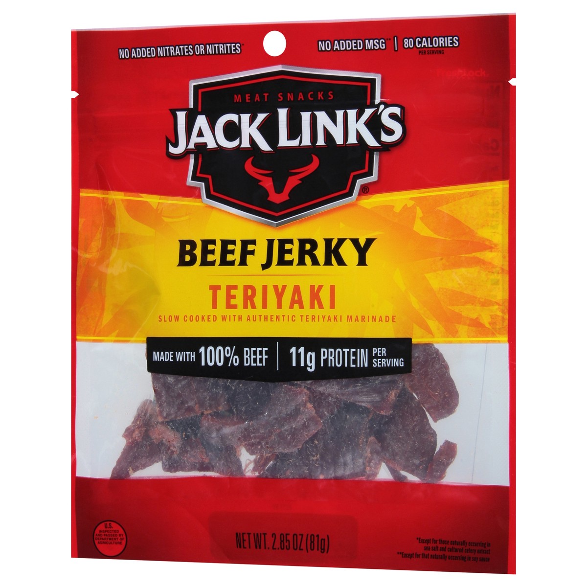 slide 3 of 9, Jack Link's® teriyaki beef jerky, 2.85 oz