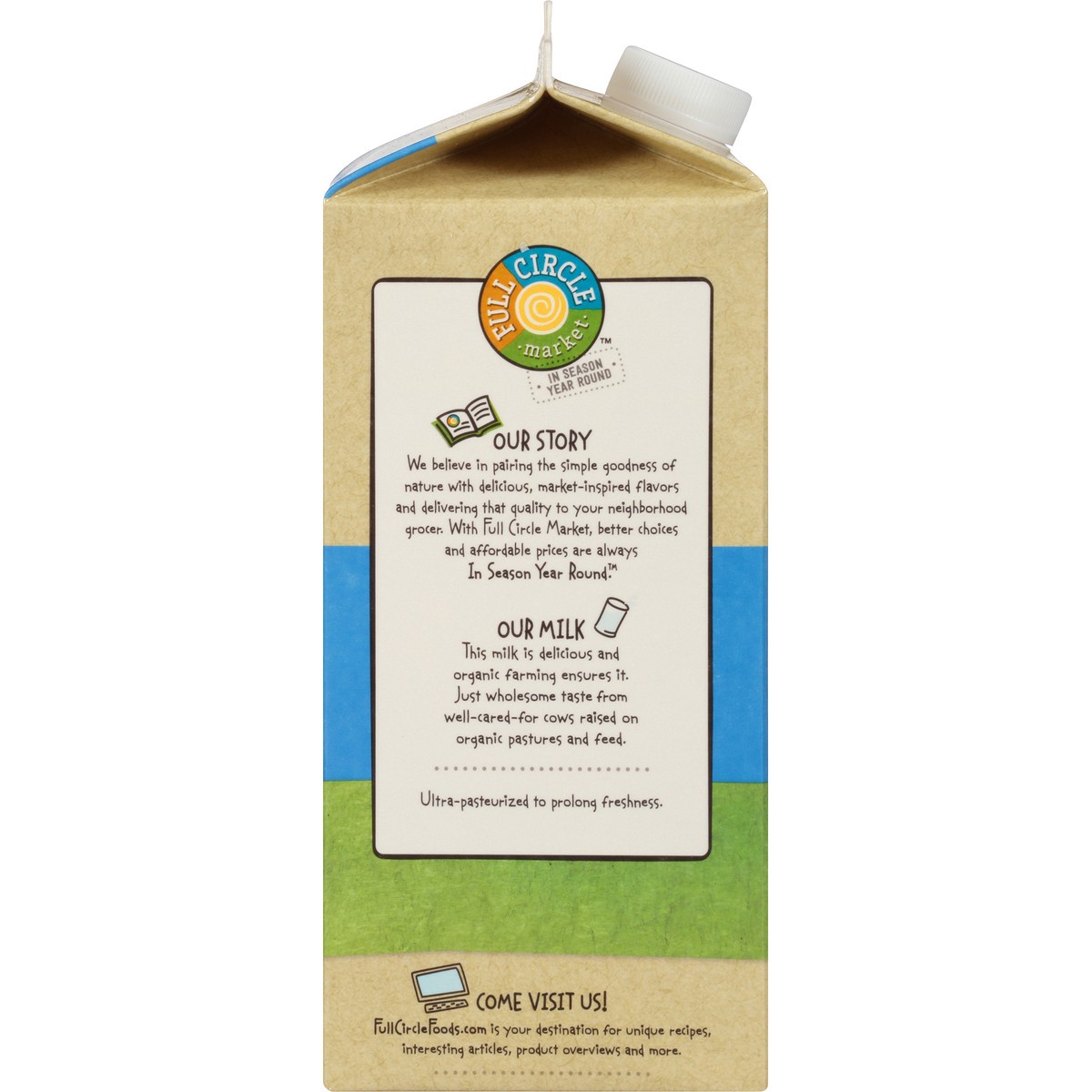 slide 3 of 9, Full Circle Market Organic 2% Milk, 64 fl oz